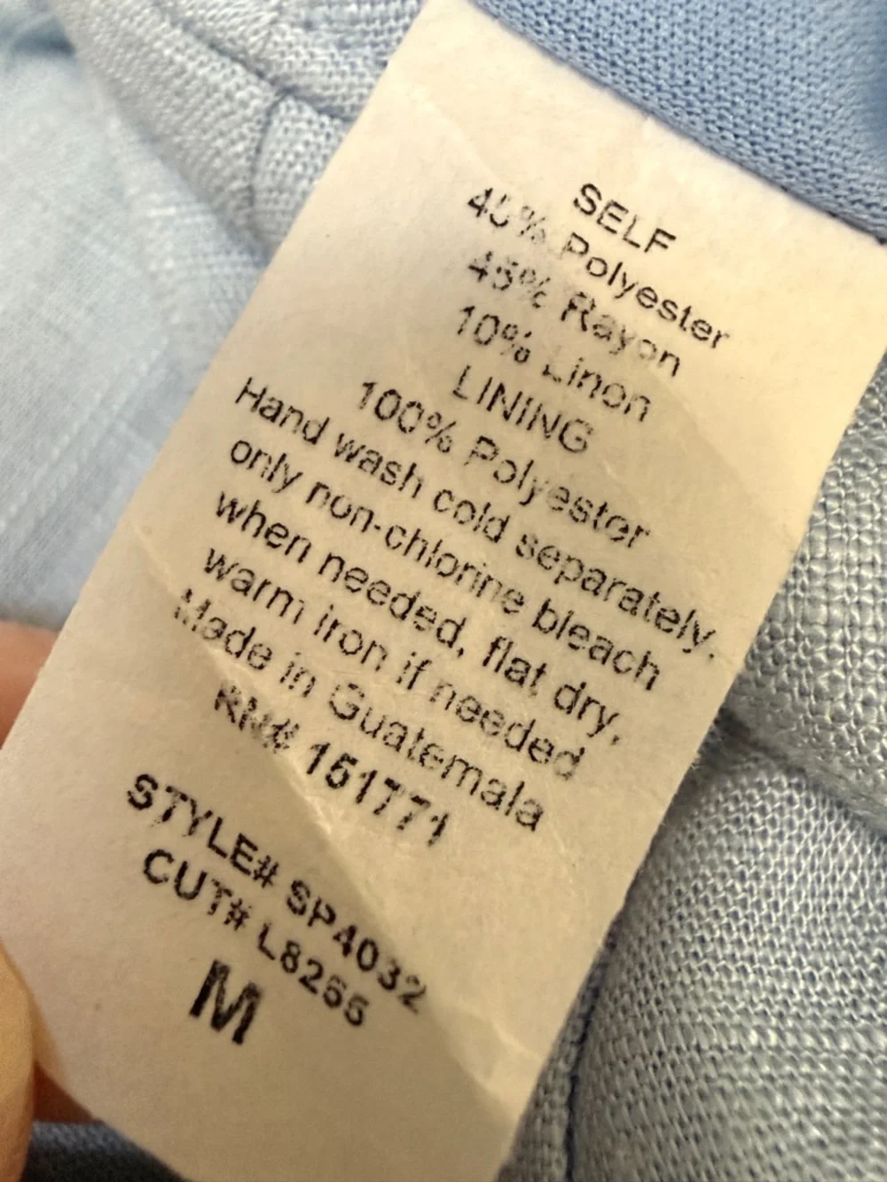 Altar’d State NWT Blue Linen Blend Ruffle Wrap Skort Shorts Medium‎
